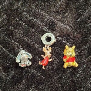 New Disney Winnie the Pooh 925° charms bundle of 3 for Pandora moments bracelet